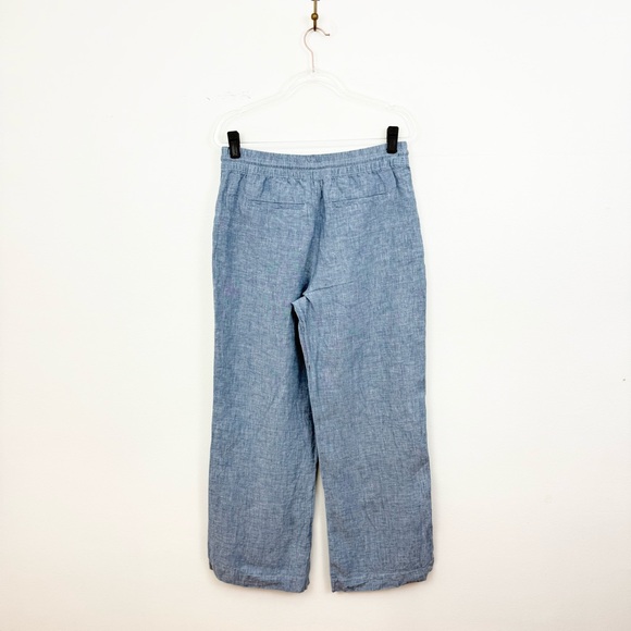 Athleta Retreat Linen Wide Leg Pant Chambray Blue - Picture 7 of 7